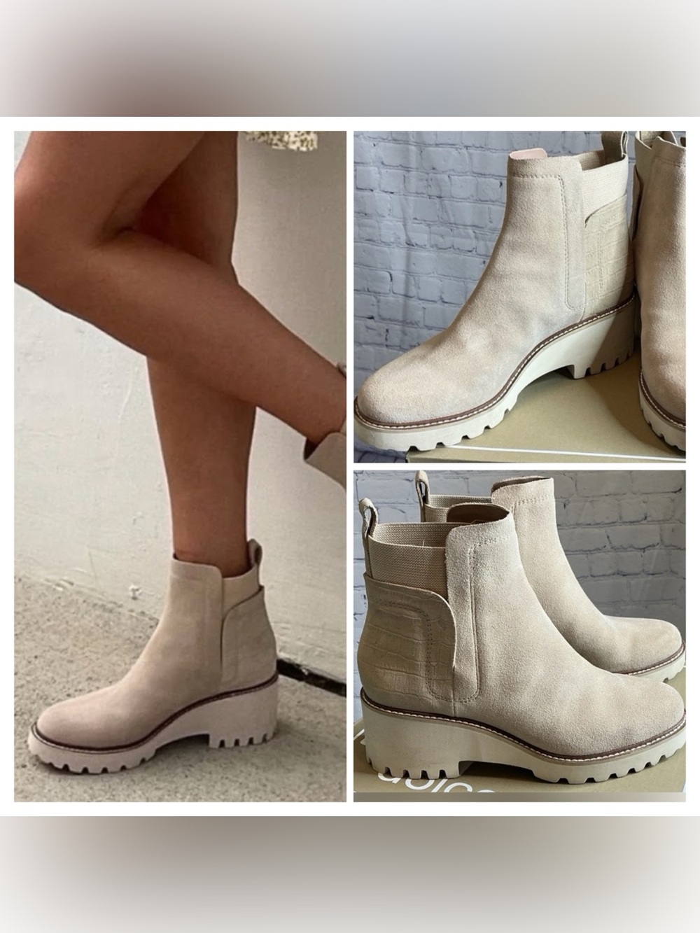 Dolce Vita Huey H2O Dune Suede Ankle Booties - Women's
